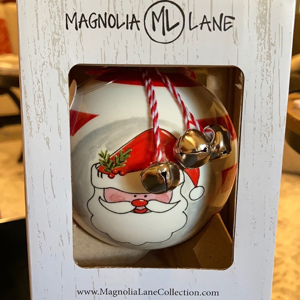 COPY - Santa’s favorite round ceramic Christmas ornament by magnolia lane